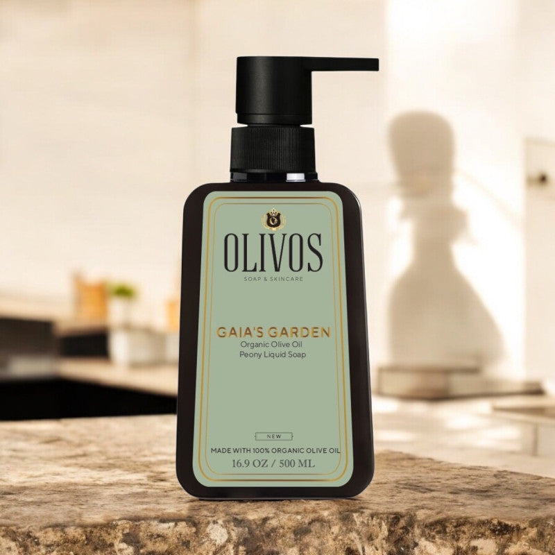 OLIVOS Organiczne mydło w płynie z oliwą z oliwek i piwonią 500ml