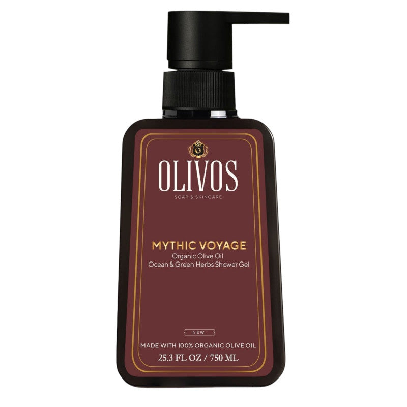 OLIVOS Organiczny żel pod prysznic z oliwą z oliwek, oceanem i zielonymi ziołami 750ml