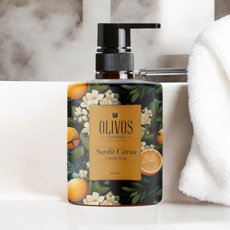 OLIVOS Tekuté mýdlo ESSENTIALS - Bodrum Mandarinka 500ml