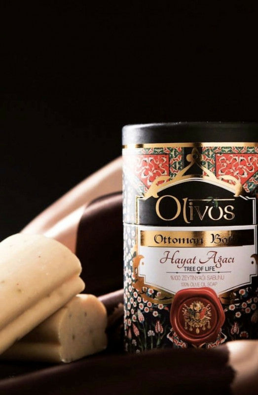 OLIVOS Osmanisches Bad Baum des Lebens Olivenölseife 2x100g