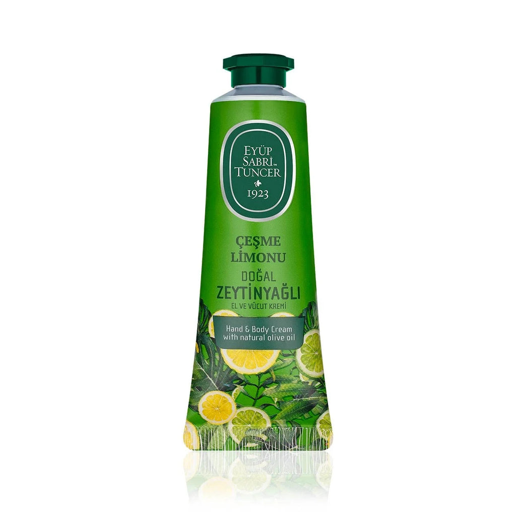 EYÜP SABRİ TUNCER Hand- und Körpercreme mit natürlichem Olivenöl – Çeşme Zitrone 50 ml