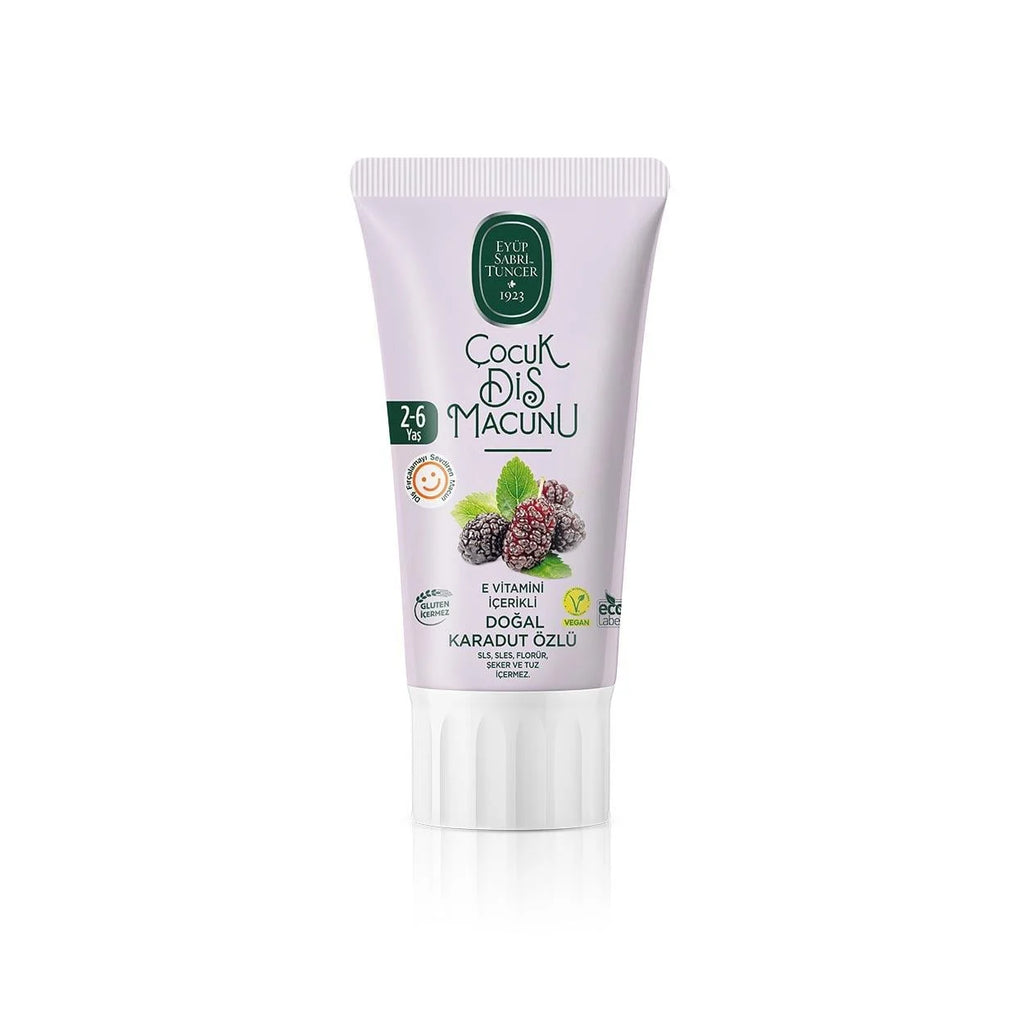 EYÜP SABRİ TUNCER Zubní pasta s přírodním výtažkem z černé moruše, pro děti 2-6 let 60 ml