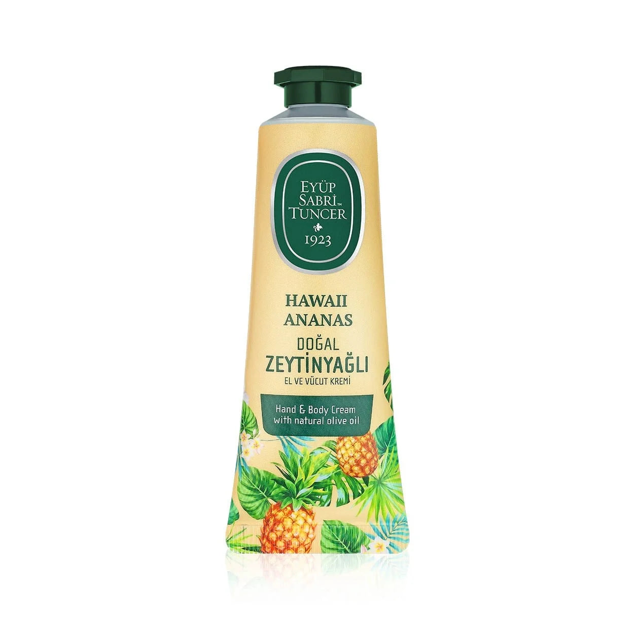 EYÜP SABRİ TUNCER Krém na tělo a ruce s přírodním olivovým olejem – Havajský ananas 50 ml