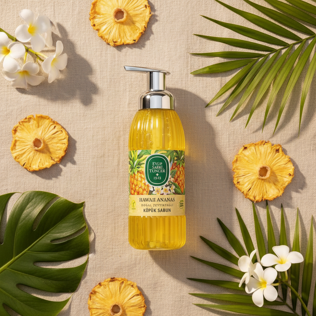Hawaii Pineapple - Linen Flat Lay