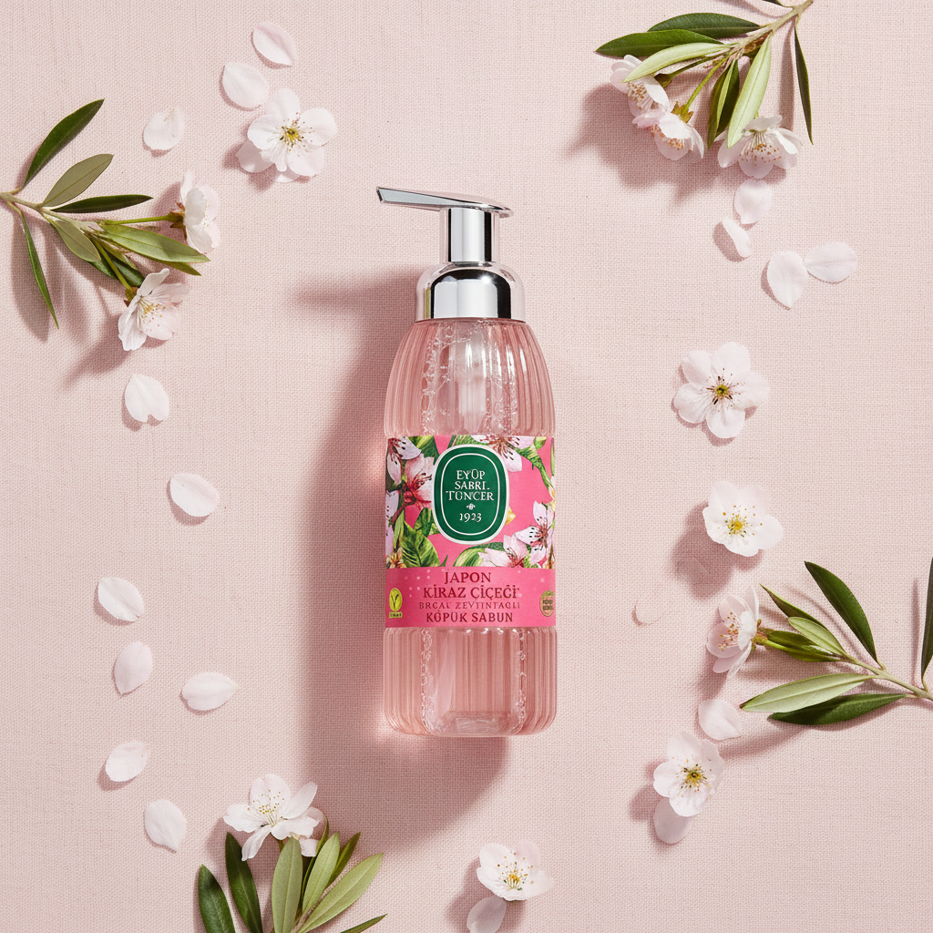 Japanese Cherry Blossom - Linen Flat Lay