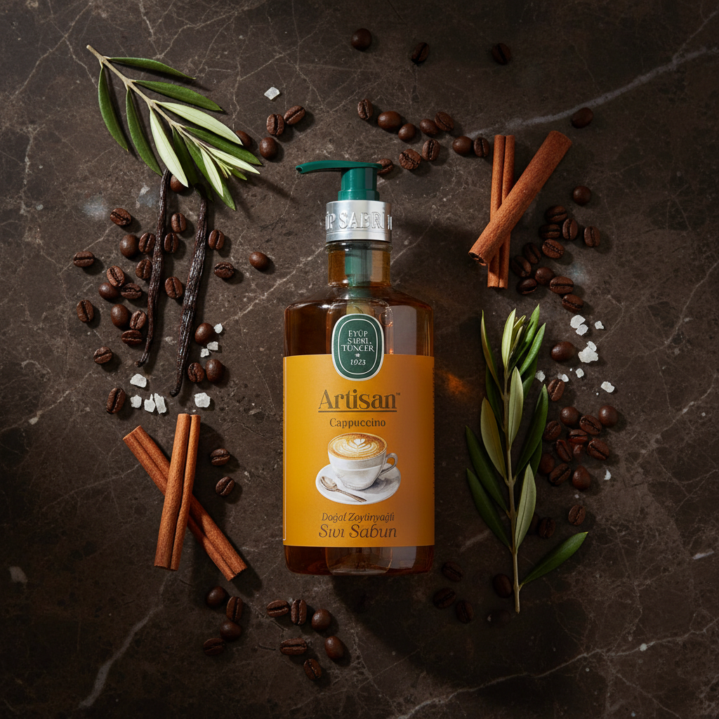 Koyu mermer flat lay