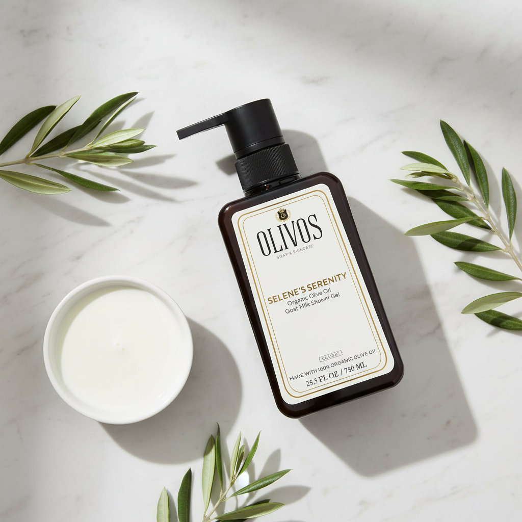 Olivos Goat Milk - Marble Flat Lay