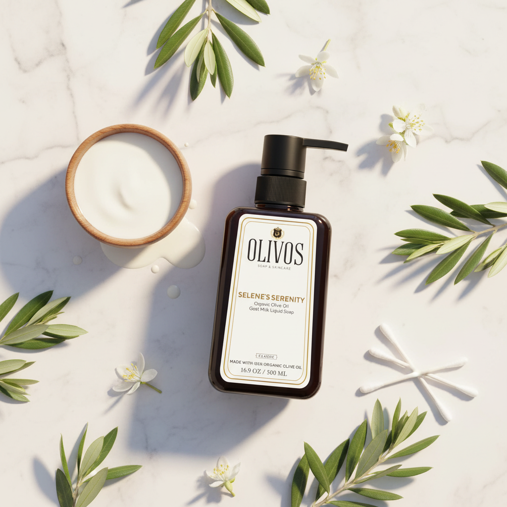 OLIVOS Goat Milk Soap - Flat Lay