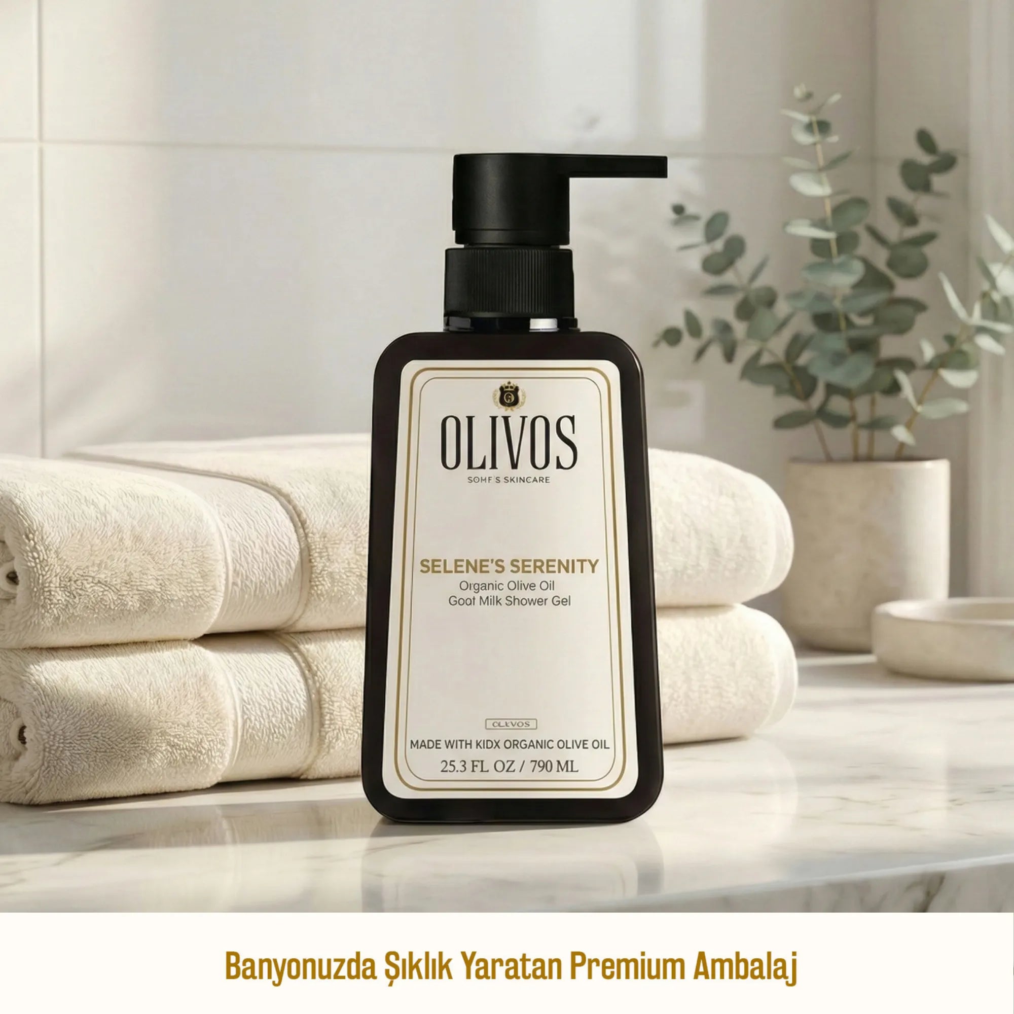 OLIVOS Gel de ducha orgánico de aceite de oliva y leche de cabra 750ml