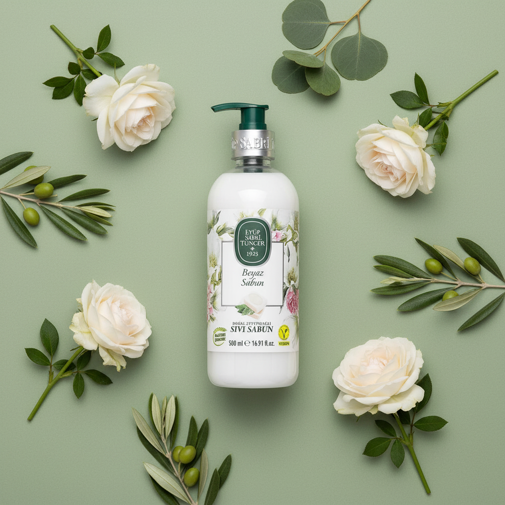 White Soap - Sage Green Flat Lay